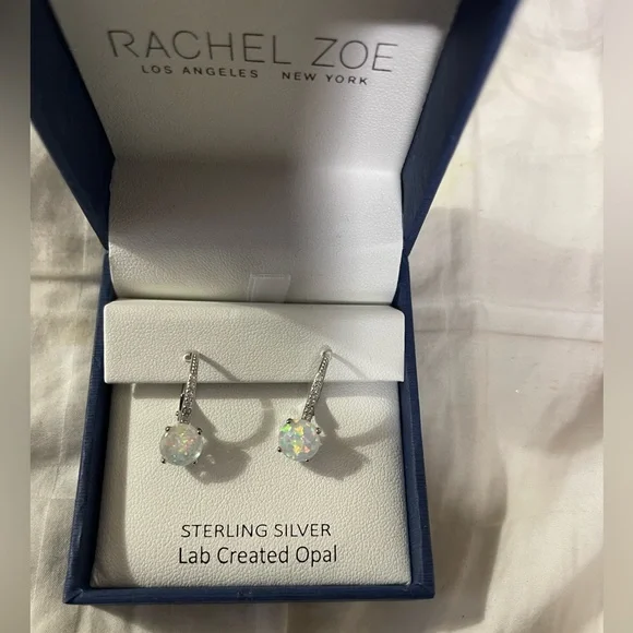 Rachel Zoe Sterling Silver Diamond Ball Earrings Poshmark